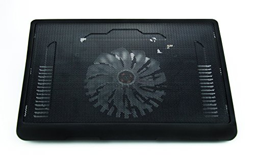 Igearpro 13” 15” Laptop Cooling Pad With Usb Port Ultra Lightweight And Quiet Fan Best Accessories For Macbook Tablets Gaming Computers (black)