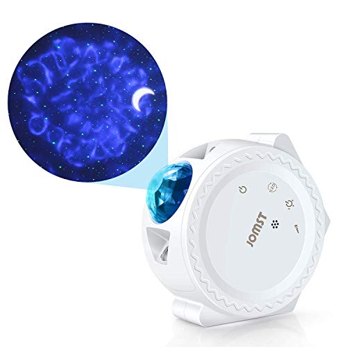 Jomst Star Projector,3 In 1 Led Moon And Star Lights,with Voice Control, 6 Lighting Effects,360 Degree Rotating Sky Laser Projector, Best For Children And Adults Bedroom And Party Decorations (white)