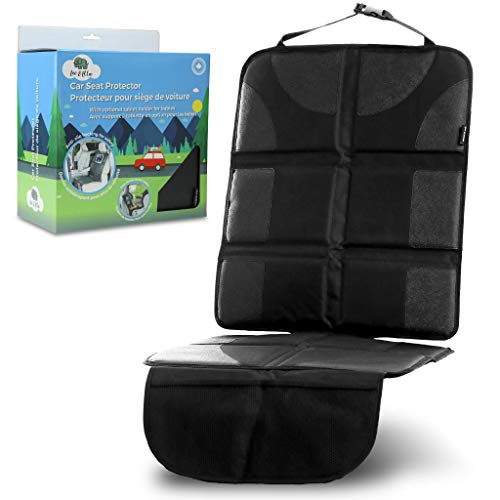 Leo&ella Car Seat Protector With Thick Padding & Rear Facing Ipad Holder Premium Xl Size Auto Cover, Waterproof 600d Fabric, Pvc Leather With 2 Large Front Pockets Best For Baby, Child Or Dog