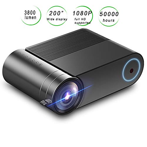 Limerenc Yg420 Mini Video Projector,wifi Smart Phone Connection 1080p Full Hd 3800 Lux 200" Lcd Video Projector For Home,business,outdoor . Best Gift.