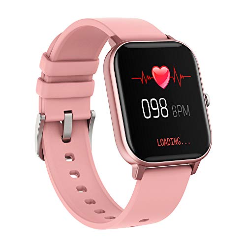 Lixibei Smart Watch, Touch Screen Smart Watch, Fitness Tracker Blood Pressure Heart Rate Sleep Monitor Pedometer, Waterproof Smart Wrist For Ios Android, Best Gift For Men Women,pink