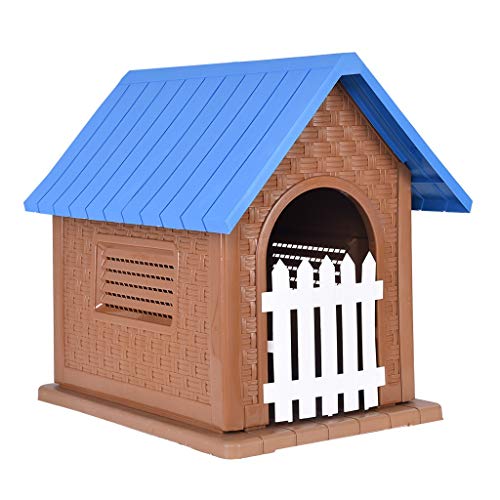 Lucoo Dog House,cat House,pet Products Outdoor Kitty House,best Pet Supplies Tent Bed,pet By Pet Mate Extreme Weather Resistant Log Cabin Dog House (blue)