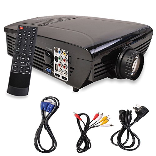 Mascarello Best Hd Home Theater Multimedia Lcd Led Projector 1080 Hdmi Tv Dvd Playstation