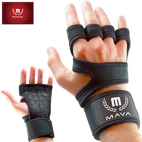Mava Sports Cross Training Gloves With Wrist Support For Wods, Gym Workout, Weightlifting & Fitness Extra Padding Against Calluses For Men & Women Best Weight Lifting Gloves For A Strong Grip, Pair