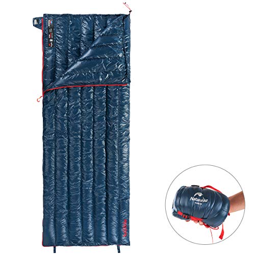 Naturehike Ultralight Goose Down Sleeping Bag 800 Fill Power Ultra Compact Best Down Filled Lightweight Envelope Sleep Bags For Backpacking Hiking Camping (dark Blue)