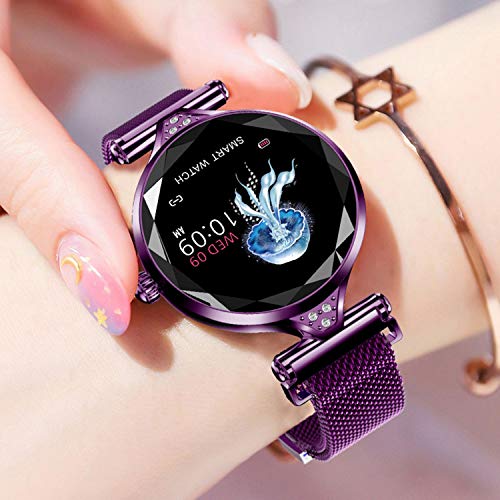 Newest Smart Watch For Women, Heart Rate Blood Pressure Fitness Tracker Best Women Gifts For Birthday Christmas Girl Blue Tooth Smart Wristband Compatible For Iphone Android