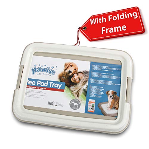 Pawise Pee Pad Holder Puppy Training Pads Best Portable Potty Trainer Indoor Dog Potty Puppy Essentials Dog Training Holder Puppy Pad Holder (19.2"x14")