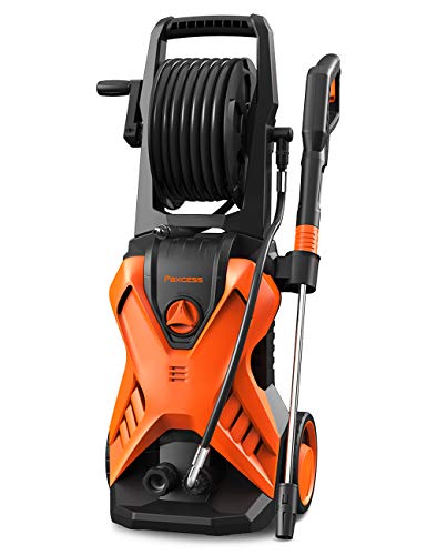 Paxcess Xwasher P2 3000psi Pressure Washer, 1.76gpm Electric Power Washer Machine With Hose Reel, Adjustable Nozzle, Foam Cannon, Best For Driveway/fence/sidewalk/patio Furniture/deck