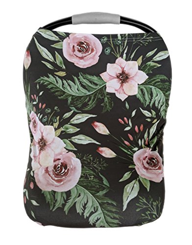 Premium Soft, Stretchy, And Spacious 4 In 1 Multi Use Cover For Nursing, Baby Car Seat, Stroller, Scarf, And Shopping Cart Best Gifts By Pobibaby (charm)