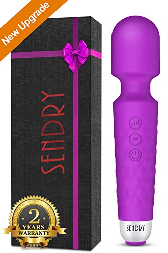 Sendry Wand Massager New Upgrade 160 Magic Vibration Modes Handheld Wireless Waterproof Mute Rechargeable Personal Massager For Neck Shoulder Back Body Relieves Muscle Tension Best Gift(purple)