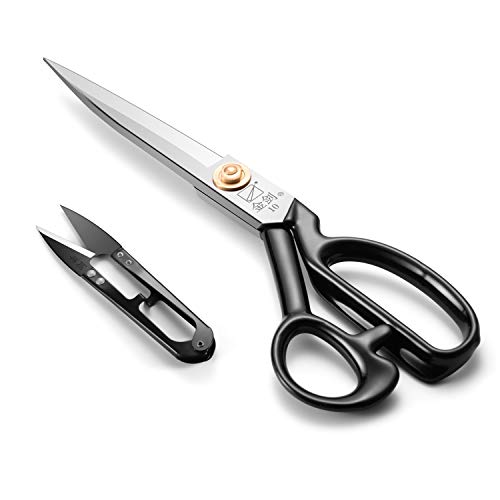 Sewing Scissors 10 Inch Fabric Dressmaking Scissors Upholstery Office Shears For Tailors Dressmakers, Best For Cutting Fabric Leather Paper Raw Materials Heavy Duty High Carbon Steel(right Handed)
