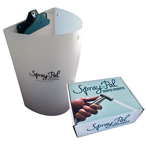 Spray Pal Cloth Diaper Sprayer And Splatter Shield Bundle Includes Best Patented Shield And Premium Adjustable Diapers Sprayer Pre Rinse Messy Laundry And Prevent Mess
