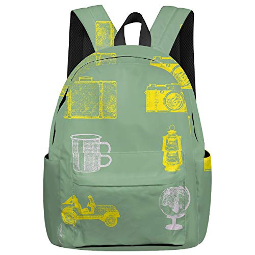 Student College Backpack,shoulder Bookbags,travel Backpack,laptop Bag,suitcase Camera Water Glass Oil Lamp Car Globe (15.7x11.8x6.7in) Best Backpacks For Teen Boys And Girls
