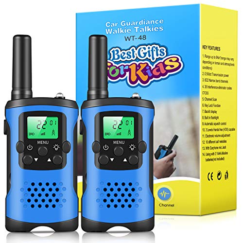 Walkie Talkies For Kids, 22 Channel 2 Way Radio 3 Mile Long Range Kids Toys & Handheld Kids Walkie Talkies, Best Gifts & Top Toys For Boy & Girls Age 3 4 5 6 7 8 9 For Outdoor Adventure Game, Boys Toy