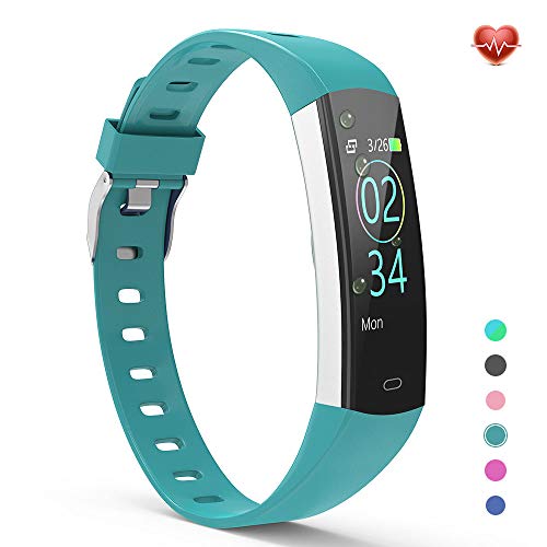 Yoyofit Slim Kids Fitness Tracker Heart Rate Monitor, Kids Activity Tracker Waterproof Pedometer Watch, Digital Kids Alarm Clock Step Calorie Sleep Health Tracker As Best Fitness Gift