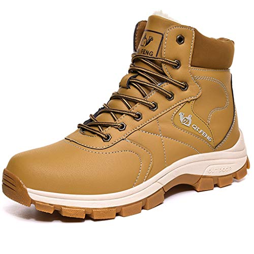 Zphy Waterproof Hiking Boots Mens Hiking Shoes Non Slip Trekking Shoes Lace Up Outdoor Shoes For All Season Walking Travelling Backpacking Camping Trekking Biking Christmas Best Gift