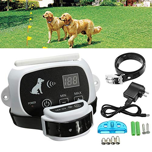 2in1 Electric Dog Fence, Wireless Fence Containment System, Best Pet Safety, With Waterproof & Rechargeable Training Dog Collars Receiver For All Dogs(for1/2/3dogs),for2dogs