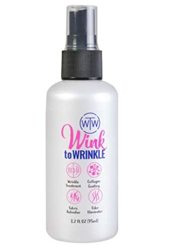 All In One Wrinkle Release Spray For Clothes Travel Size,wink To Wrinkle Best Wrinkle Treatment,odor Eliminator,refresher,anti Bacterial,collagen Coating,everyday Use Iron Free Wrinkle Release(95ml)