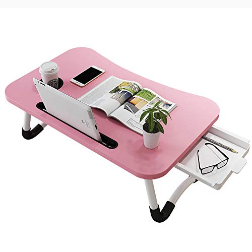 Bed Tray Table, Laptop Stand Computer Desk Folding Table,breakfast Tray Reading Stand Desk For Bed/sofa/desk Best Gift,pink