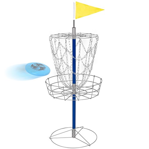 Best Choice Products Portable Frisbee Disc Golf Set W/basket Target And Double Steel Chains