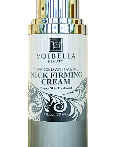Best Neck & Chest Firming Cream For Sagging, Crepey Skin & Wrinkles. Anti Aging Crepe Eraser, Turkey Neck Tightener & Decolletage Lotion. Works For Tightening Decollete, Double Chin, Arms, Body & Face