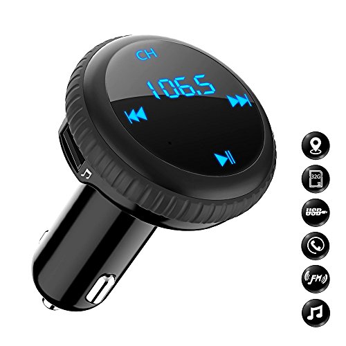 Best Rating Bluetooth Fm Transmitter, Bligli Car Charger Car Kit With 3.4a Usb Charging Ports, Built In Mic, Supports Hands Free Call, Last Call Redial, 32g Tf Card/u Disk Music Playback