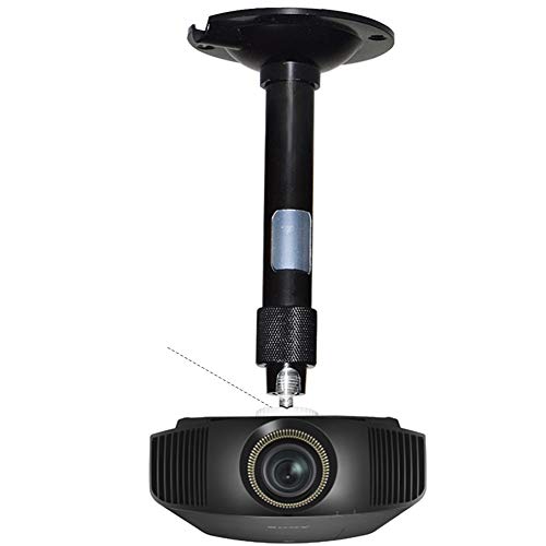 Black Mini Projector Mount, 2 Be Best Universal Projector Mount 7.87 In / 20 Cm 360° Rotation Cable Management Ceiling Projector Mount Projector Wall Hanger Holder For Office Home School