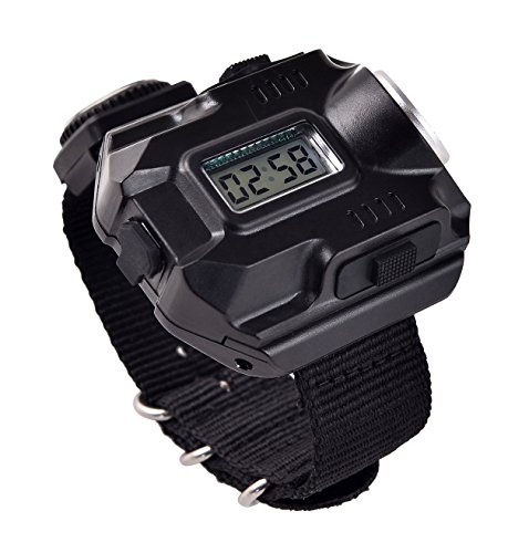 Bluesunshine Super Bright Wrist Led Light Usb Rechargeable Waterproof Led Flashlight Wristlight Watch With Compass, Best For Running Biking Mountain Climbing Camping Hiking Patrol Hunting