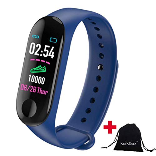 Boboling Blue Smart Watch Fitness Tracker With Heart Rate Monitor Waterproof Step Counter Pedometer Smart Band Wristbands Bracelet For Women Men Kids Best Qualityshop