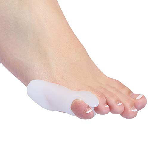 Bunionette Corrector Pads 4 Pack Of 2 Small Pinky Toe Tailors Bunion Pain Relief Protectors With Premium Gel Cushions Plus 2 Toe Separators Best Foot Orthotics And Toe Straightener Sleeve. Unisex