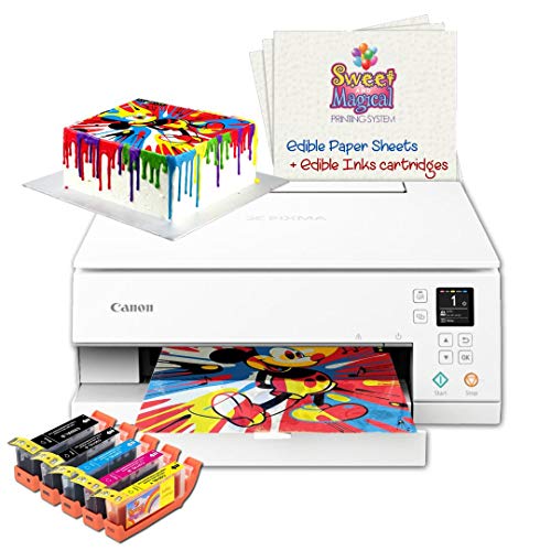 Cake Printer Bundle, Comes With Printer, 5 Cake Ink Cartridges,& 6 Frosting Sheets, Best Cake Image