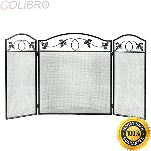 Colibrox Folding Steel Fireplace Screen Doors 3 Panel Heavy Duty Home Furni Decor Fire. Best Fireplace Screen Amazon. Fireplace Door Sale. Overstock Fireplace Screen. Big Lots Fireplace Screens.