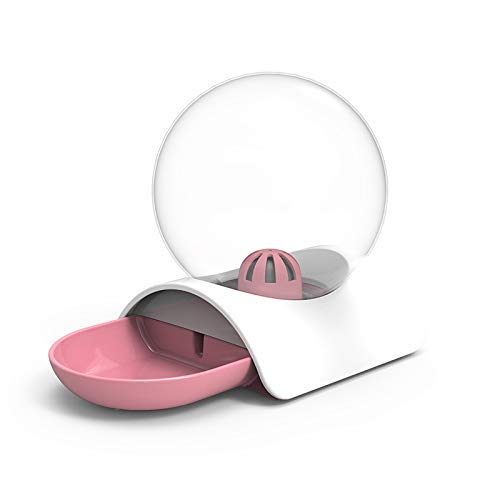 Copylove 2.8l Cat Dog Water Bowl Spherical Bottle Pet Automatic Drinking Fountains, Cat Dog Water Feeder Dispenser Best For Cats And Small To Medium Dogs (pink)