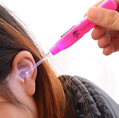 Dishykooker Lighted Earwax Removal Or Tonsil Stone Remover Ear Cleaning Tool With Three Adapters Tips Green The Latest Stylish,the Best Gift For Family Or Friends