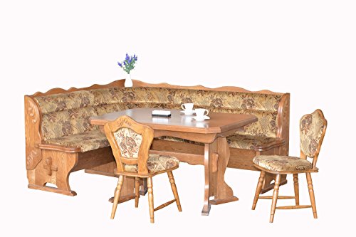 European Dining Furniture Set, Breakfast Nook Bench Made From Oak, 4 Piece Corner Dining Set, Enjoy The Best Breakfast Nook Table Set, Luxury Breakfast Nook Cushions. Bruck Breakfast Nook