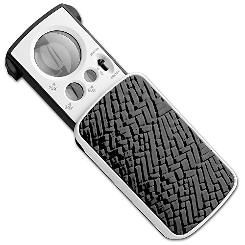 Fancii Led Lighted Slide Out Pocket Magnifying Glass 10x 20x And 30x Multi Power Small Portable Loupe Magnifier With Uv Black Light | Best For Jewelry, Diamonds, Gems, Coins, Stamps, Rocks