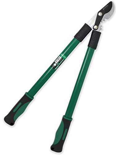 Gnome 25" Garden Power Gear Bypass Hand Loppers | Branch Cutters Trimmers Pruners Best In Class Carbon Steel Blades | Gear Action | Heavy Duty Soft Grip Handle.