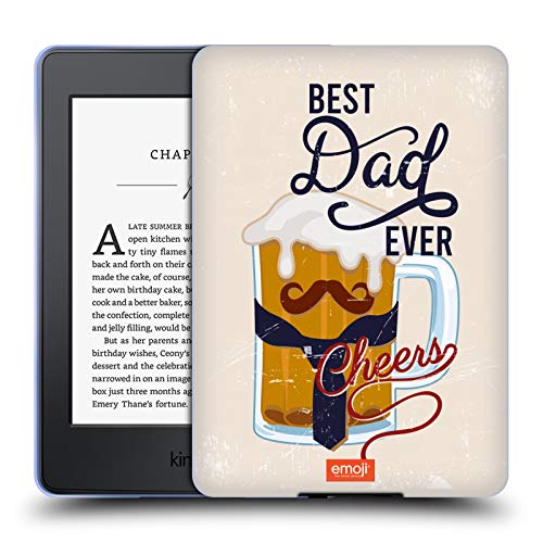 Head Case Designs Officially Licensed By Emoji Best Dad Ever Celebration Cases Soft Gel Case Compatible With Kindle Paperwhite 1/2 / 3