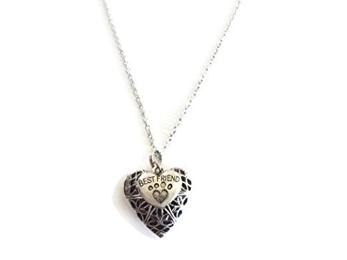 Homeopathic Aromatherapy Yoga Essential Oils Diffuser Necklace Locket/pendant / Charm With Chain For Health, Stress Reduction, Serenity, Well Being (dog Best Friend)