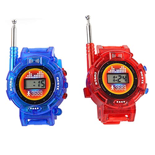Jiumoji 1 Pair Children Parent Walkie Talkies Toy 24.5x5x3cm Wrist Watch Intercom Set Outdoor Toy Best Gifts For Kids With Packing