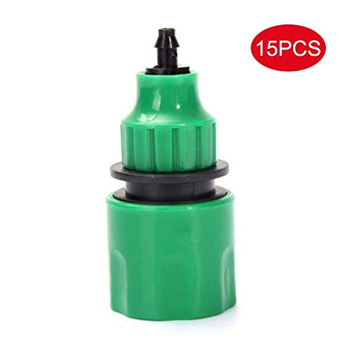 Kammas 5/10/15 Pcs Water Pipe Quick Connectors Garden Irrigation 4/7mm 8/11mm Micro Hose Connector Best Price (color: Brown)