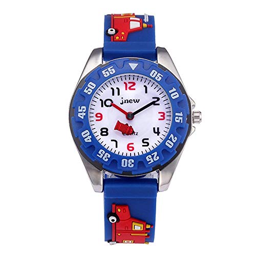 Keigos Kids Smart Watch Waterproof Blue Firefighter Lovely Cartoon Watch For Girls And Boys, The Best Gift (2 Bracelets Included)
