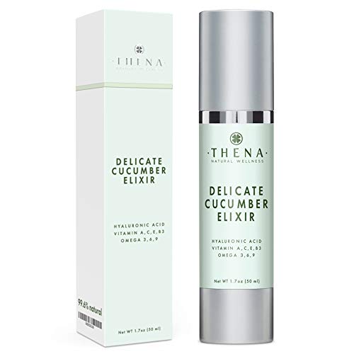 Natural & Organic Anti Aging Facial Moisturizer With Hyaluronic Acid & Hydrating Cucumber Face Lotion Best Anti Aging Face Cream For Women & Men Dry Sensitive Oily Skin Care
