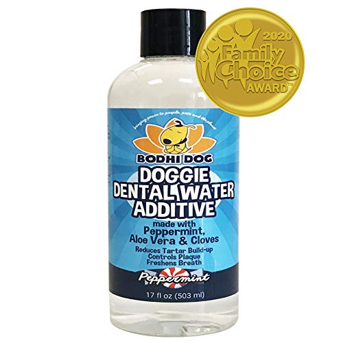 New Peppermint Fresh Breath Dental Water Additive For Dogs And Pets | Teeth, Breath, And Healthy Gums | Best For Tartar Cleaning, Plaque Remover & Fresh Drinking Oral Care Cleaner No Brush Required