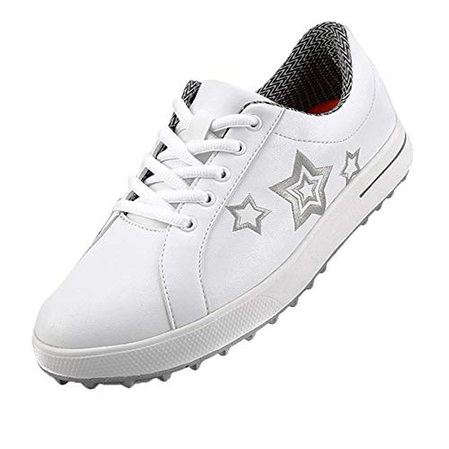 N.y.l.a. Ladies Waterproof Golf Shoes, Comfortable And Breathable Golf Training Shoes, Non Slip Wear Resistant Sneakers Casual Shoes, Best Gear For Beginners
