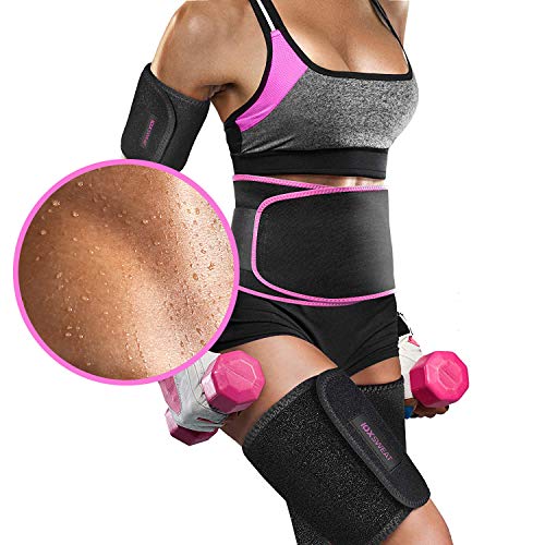 Perfotek Waist Trimmer Belt, Slimmer Kit, Weight Loss Wrap, Stomach Fat Burner, Low Back And Lumbar Support With Sauna Suit Effect, Best Abdominal Trainer, Slimmer Kit, Black