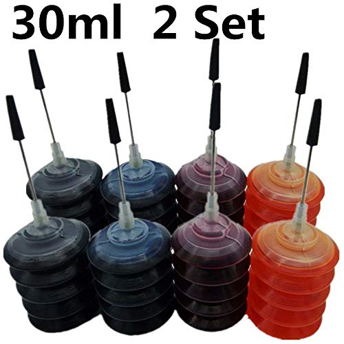 Printer Ink For Hp For Canon For Inkjet Printer Ink Best Refill Cartridge Universal Dye Ink (30ml 2set 8pcs)