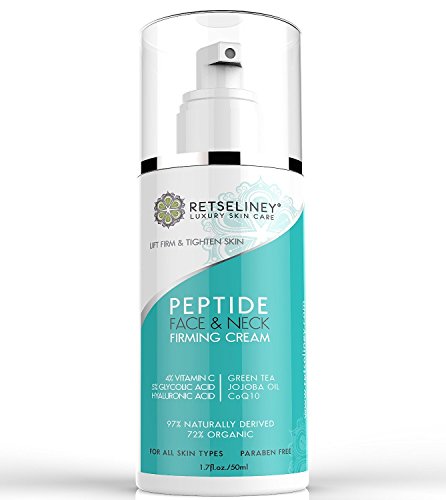 Retseliney Neck Firming & Lifting Cream, Tightening Anti Wrinkle Aha Lotion With Glycolic Acid, Vitamin C + Coq10, Can Be Used As Daily Face Moisturizer For Day/night Use For Best Anti Aging Benefits