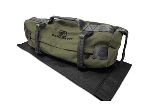 Sandbags For Fitness With Fabric Handles Weighted Power Training Heavy Duty Cordura Construction 8 Gripping Handles Adjustable Exercise Sandbags Best Workout For Raw Power, Balance & Control