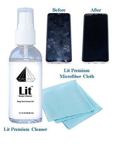 Screen Cleaner – Lit Screen Cleaner – Best For Cleaning All Tech Gadgets – Smartphones, Tablets, Eyeglasses, Camera Lenses, Monitors, Laptop, Computer, Plasma, Led, Lcd & Tvs – Safe For All Screens